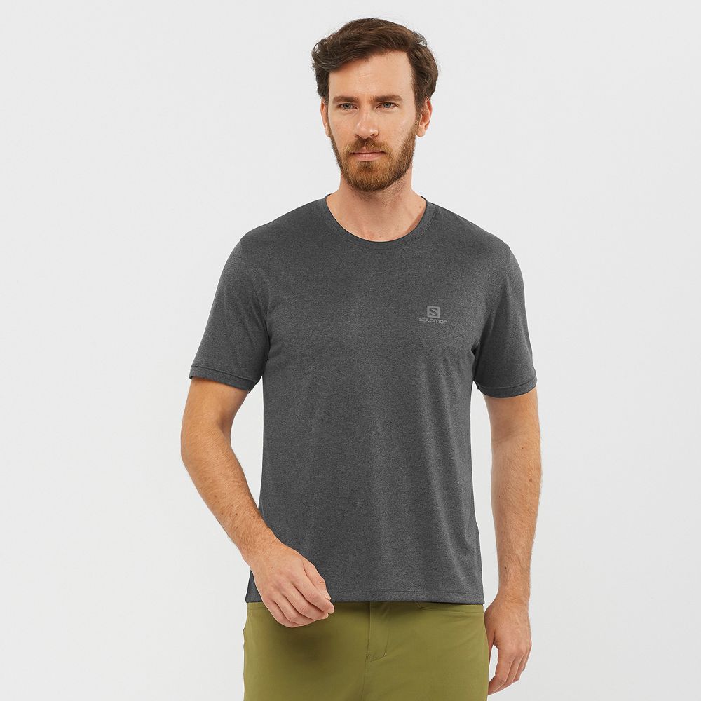 Salomon Israel EXPLORE M - Mens T shirts - Grey (CPRJ-23684)